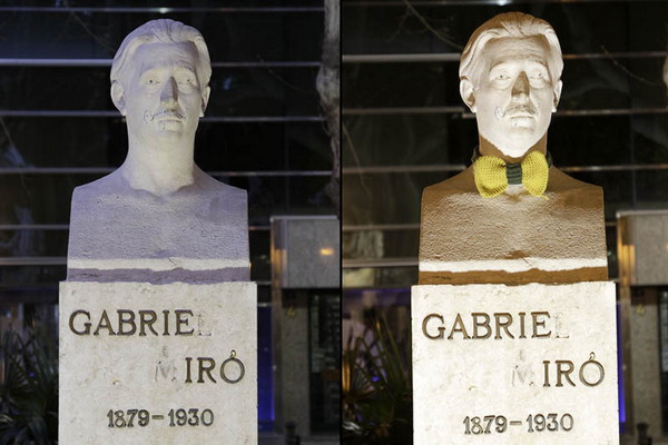 || Guerrilla de Ganchillo Alicante: Estatua de Gabriel Miró